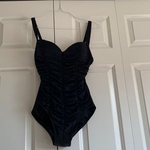 DKNY Black One Piece Swimsuit, Size 8